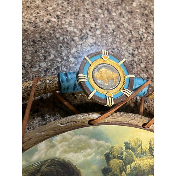 Native American Buffalo Nickel Commemorative Masterpiece Dreamcatcher Bradford - Picture 7 of 10